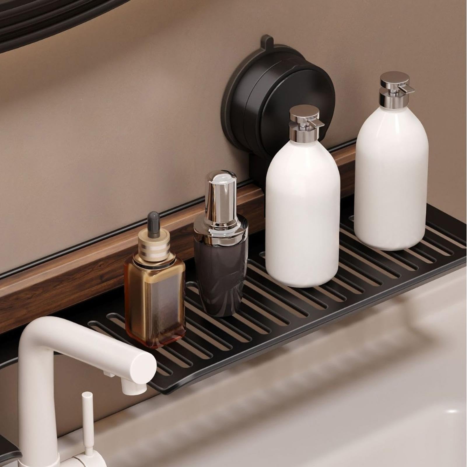 Estante De Baño Sobre El Lavabo Organizador ahorrador de esponjas para