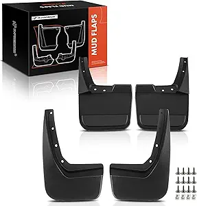 A-Premium Mud Flaps Set of 4 for Lincoln Navigator (2019–2022) — Pre-Drilled Direct-Fit Splash Guards