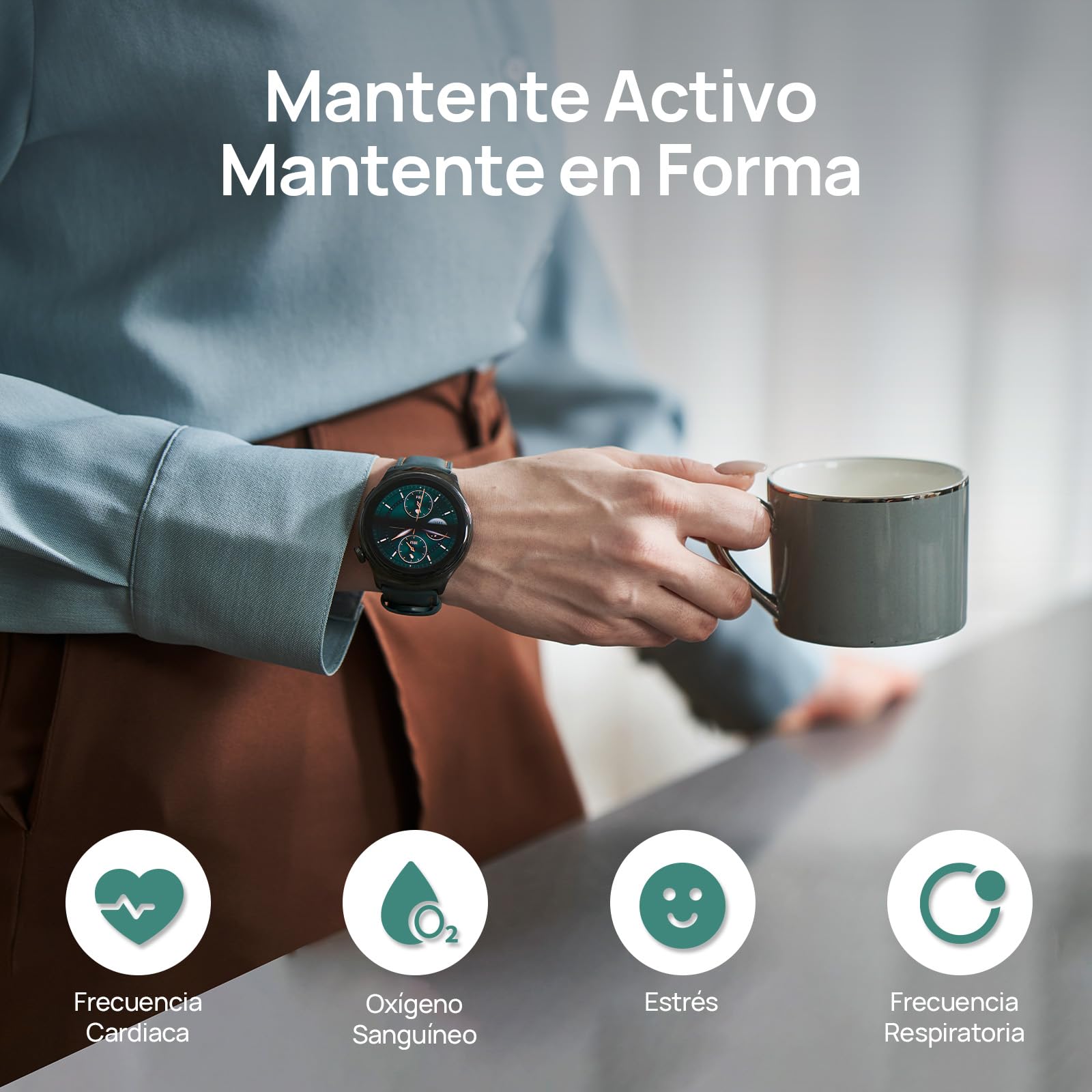 Mibro Watch Lite3 Pro Reloj Inteligente Hombre Mujer con GPS, 1.32'' Smartwatch con Llamadas Bluetooth, Impermeable 5ATM, AOD, Pulsómetro, SpO2, Monitor Sueño, Smart Watch para iOS Android (Negro)