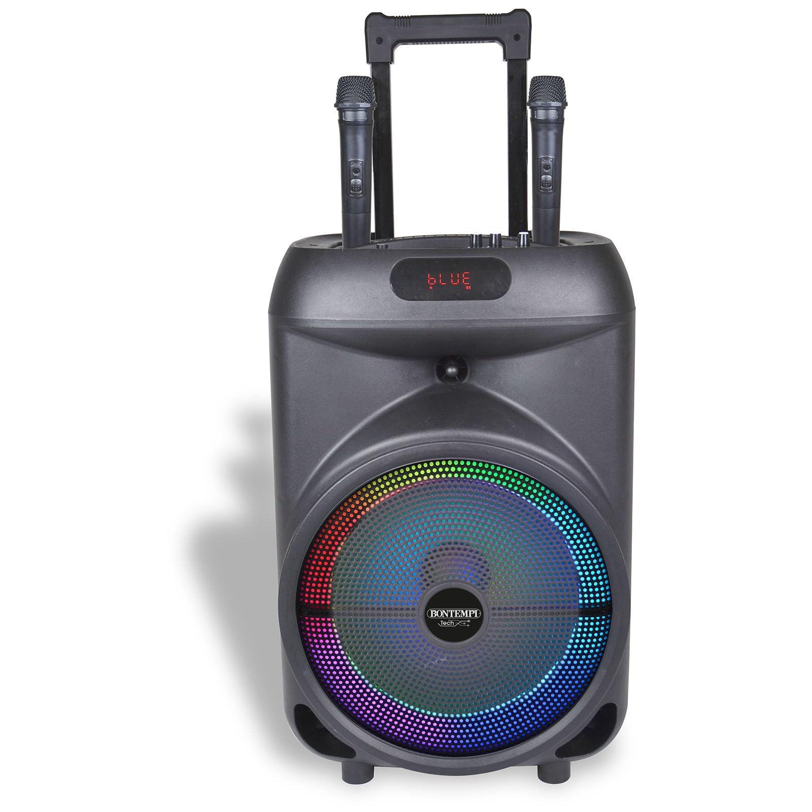 Bontempi | TrolleySync - Amplificatore Trolley Karaoke con 2 Microfoni Wireless per un'Esperienza Indimenticabile, 53,7x34,1x29,1 cm