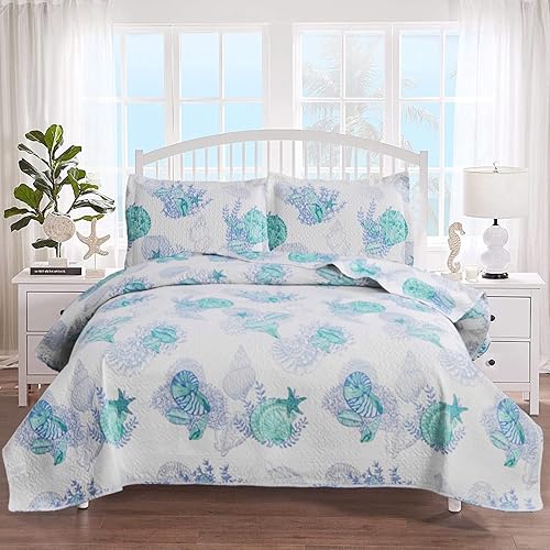 Miniatura 10 de JARSON Summer Ocean - Juego de edredón