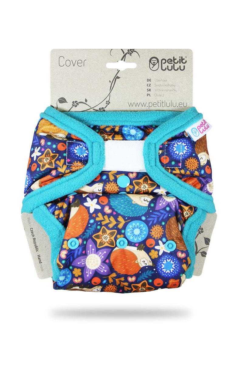 Petit Lulu, Mutandina in tessuto con chiusura in velcro per bambini, taglia unica, 4-15 kg