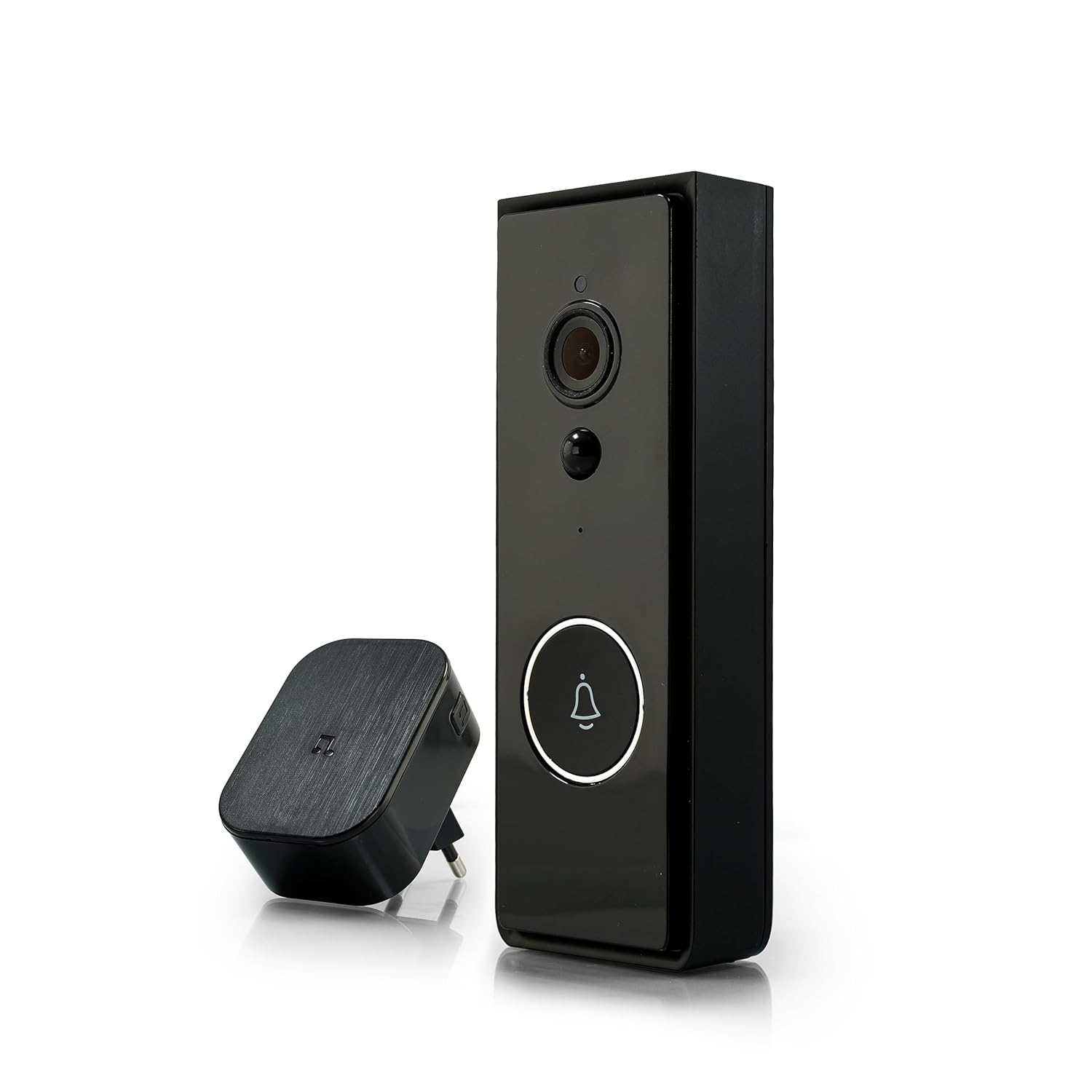 Kerr Smart Wireless Video Door Phone | IP66 Waterproof 1080p Night Vision 8m Detection | WiFi Ring Doorbell with Two Way intercom | Compatible with Alexa and Google asisstance.