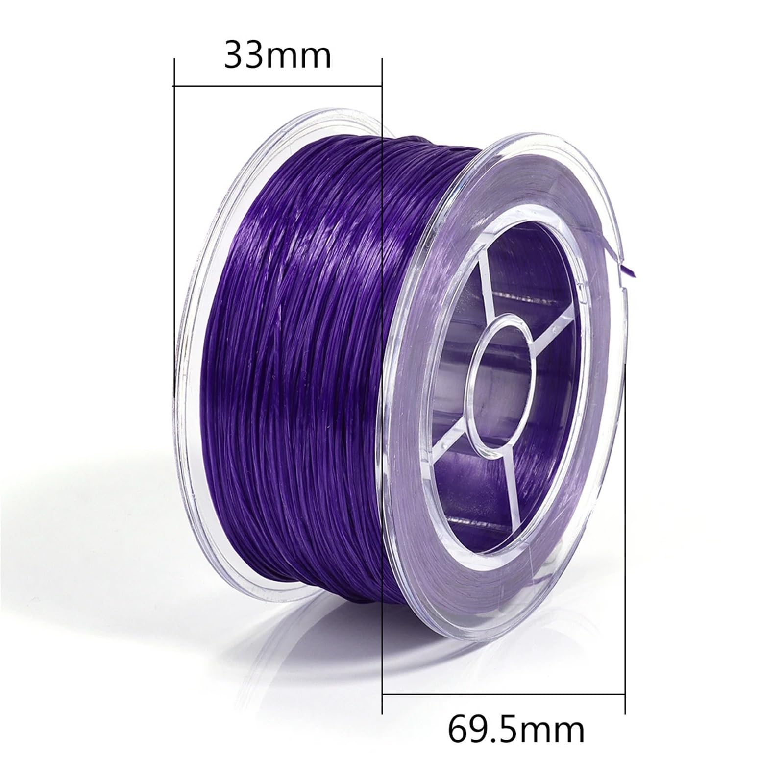 Elastyczny sznurek do bransoletek 0,8mm mocny z koralikami kolorowa płaska lina nici DIY tworzenia biżuterii 90M na rolkę(Light Blue)