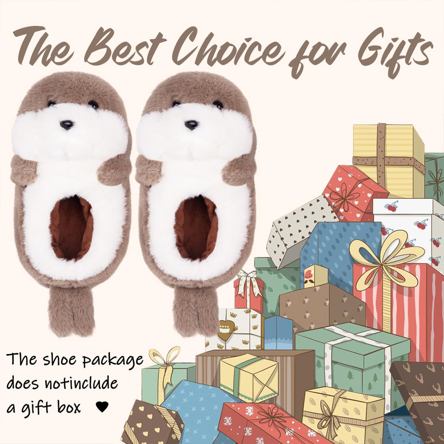 Caramella Bubble Women Animal Slippers: Cute Novelty Fuzzy House Slippers Funny Memory Foam Cartoon Outdoor Bedroom Shoes - Image 8