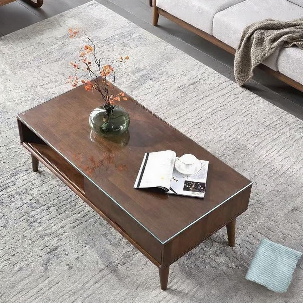 16" Square Tempered Glass Table Top, Clear Glass Surface Replacement Top for Patio Dining Coffee Protection Polishing Edges(40x40cm/15.7x15.7in)