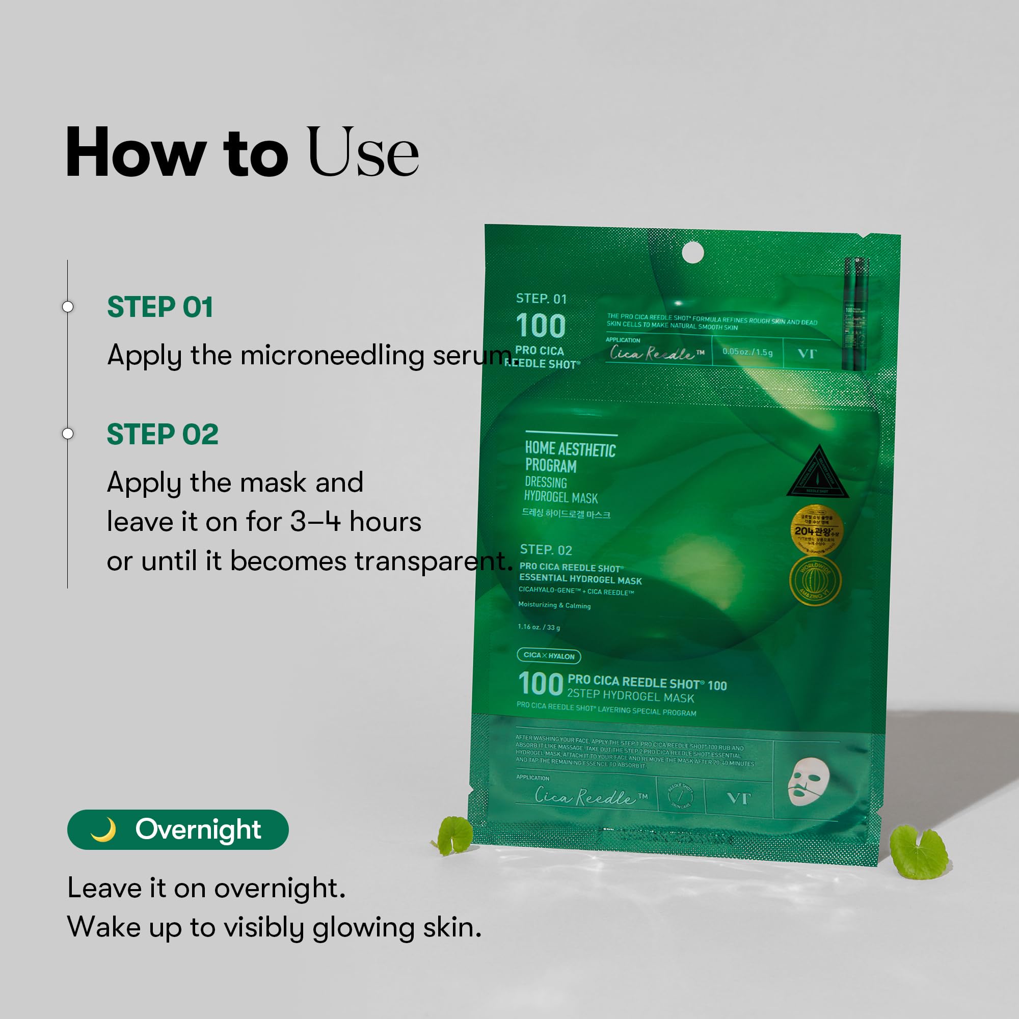 Amazon.com : VT COSMETICS Pro Cica Reedle Shot 100 2-Step Hydrogel