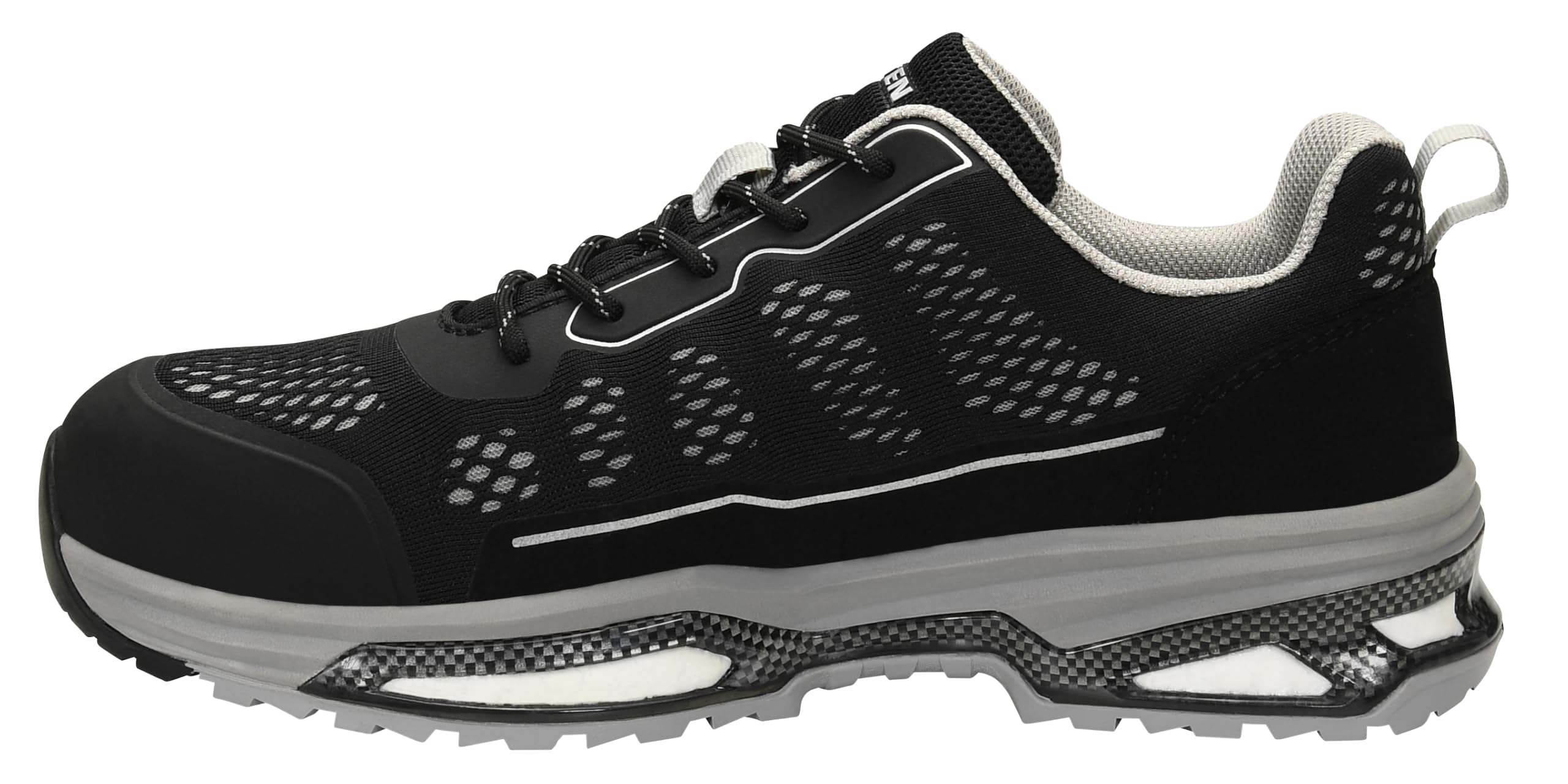 ELTEN Corby XXE Black Low ESD S1 | Sicherheitsschuhe für Damen & Herren, Stahlkappe, leicht, atmungsaktiv