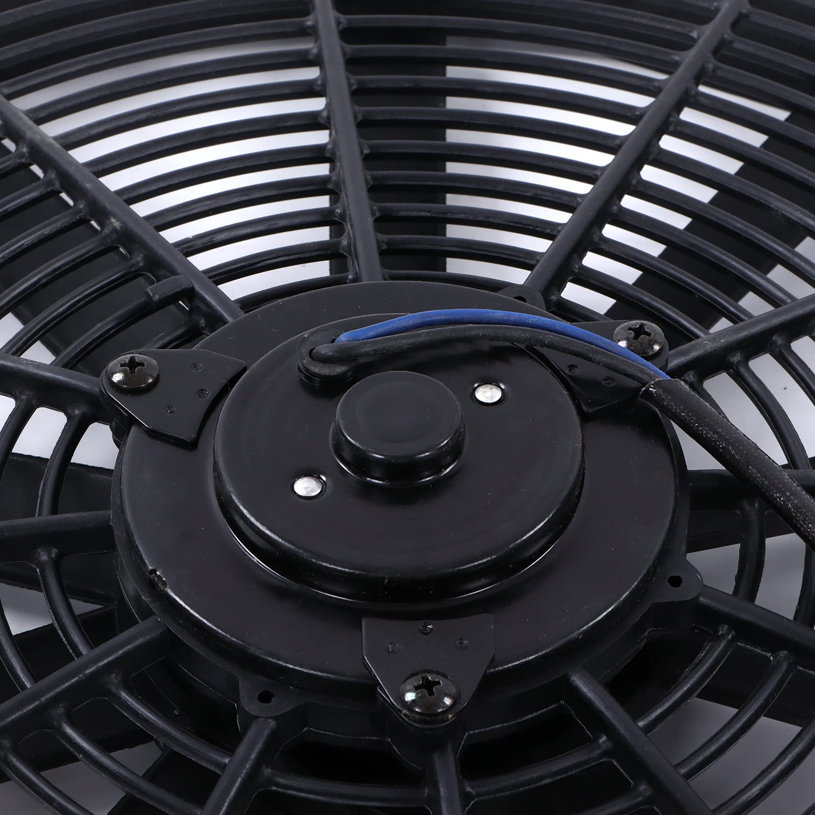 Radiador eléctrico de refrigeración, ventilador delgado de 16 pulgadas, 12V, 120W, alta potencia, 2250RPM, 1000CFM, Push Pull, Universal, 10 cuchillas para motor de coche