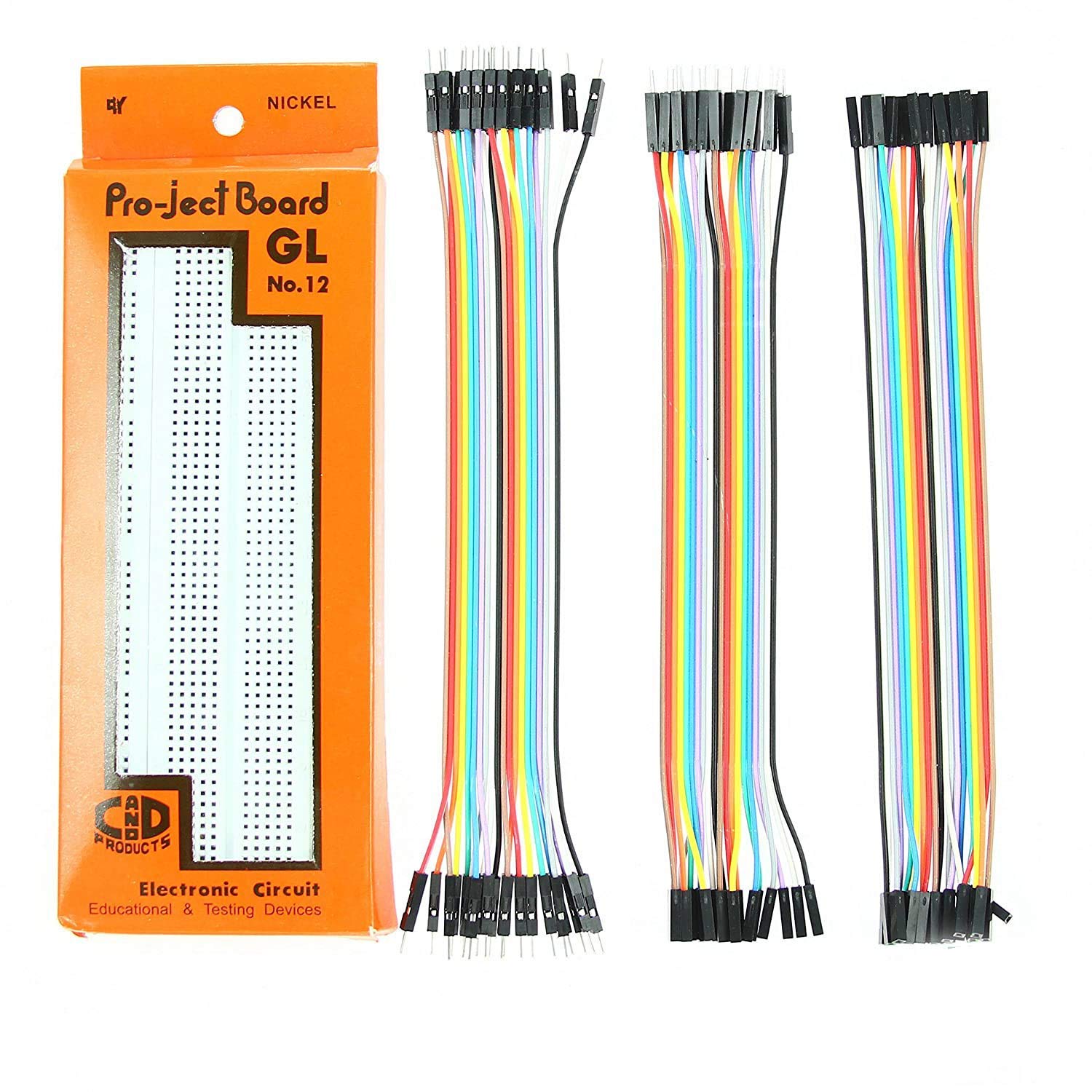 Super Debug Breadboard 840 pin with 60 pcs Jumper wire Set (20PCS Female-Female, 20PCS Male-Female, 20PCS Male-Male)