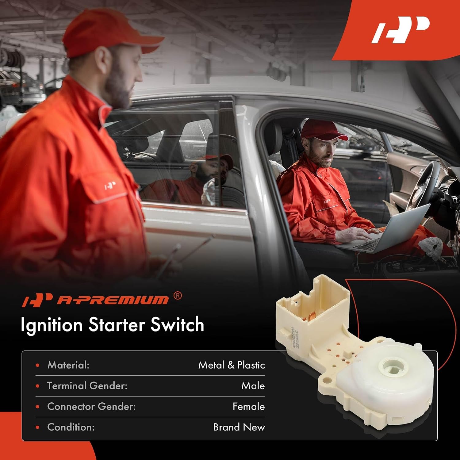 A-Premium Ignition Starter Switch Compatible with Toyota & Scion Vehicles - RAV4 2013-2018, Tacoma 2016-2019, Highlander 2014-2019, C-HR 2018-2019, Corolla iM 2017-2018, iM 2016-7 Blades