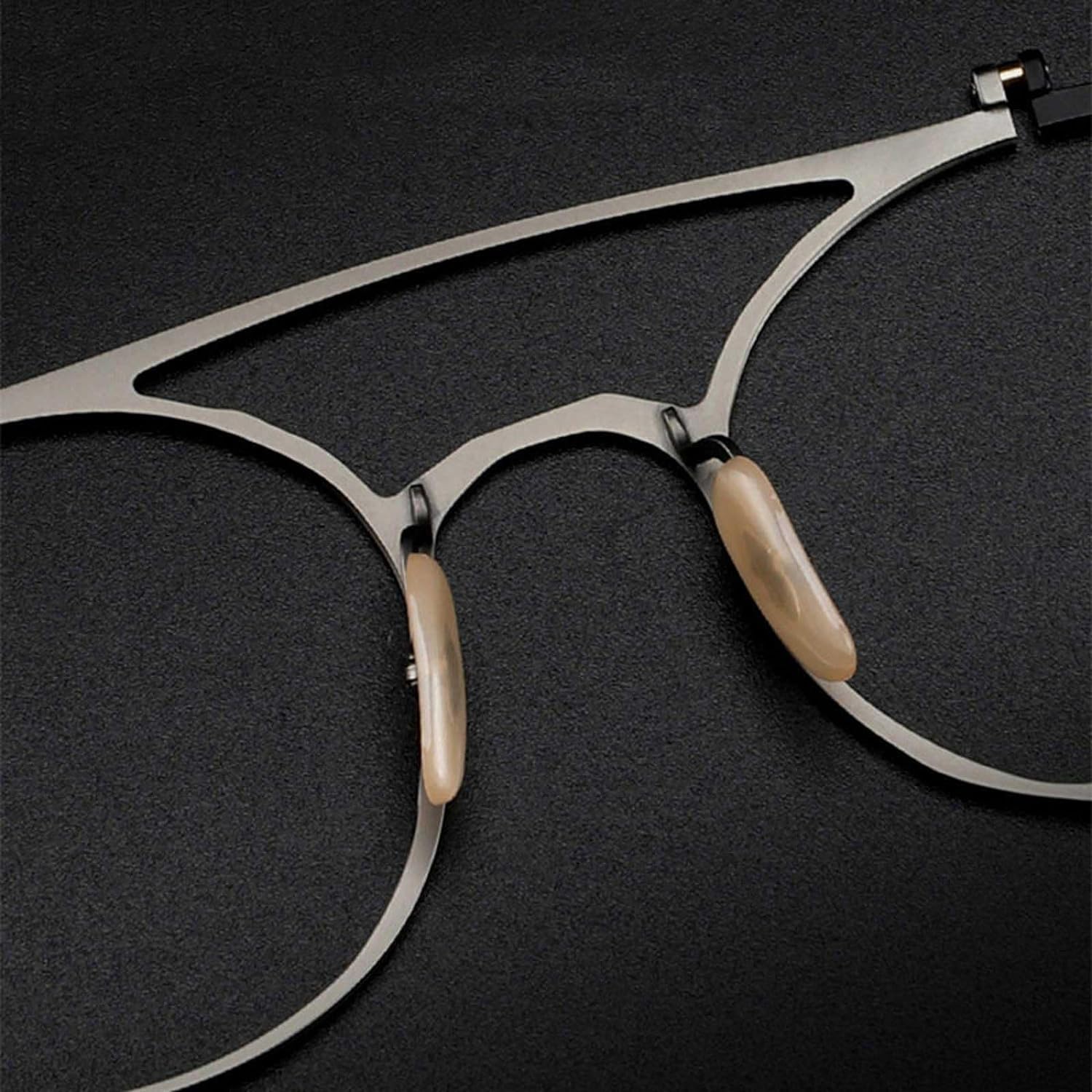 Fake Brille Einzigartige Brillengestelle Titan-Brillengestelle Bunte Nähte Brillengestelle Künstlerische Brillen für jeden Anlass Angenehm zu tragen