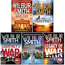 The Courtney Series 5 Books Collection Set By Wilbur Smith Books 14 to 18 War Cry, The Tigers Prey, Courtneys War, Ghost Fire, Legacy of War