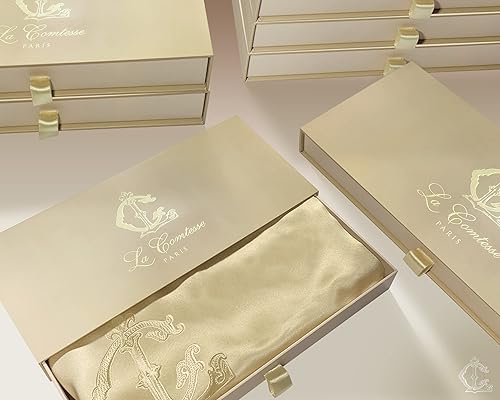Miniatura 7 de LA COMTESSE Paris - Funda de almohada 100% seda de morera para cabello y piel en ambos lados, grado 6A 22 momme, sin acné para dormir, cremallera