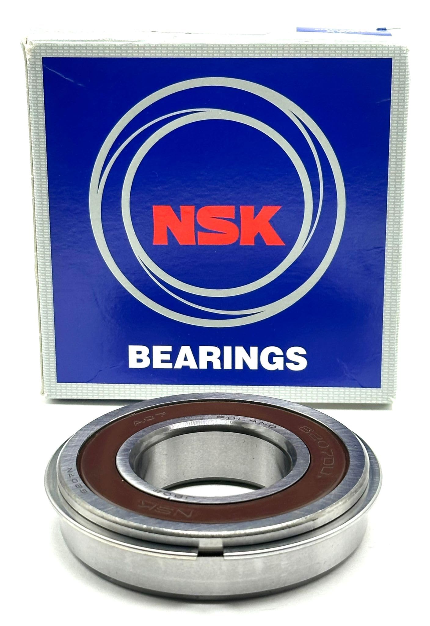 n.♡ NSK 6207 DDU NR Ball Bearing, Rubber Sealed + SNAP Ring