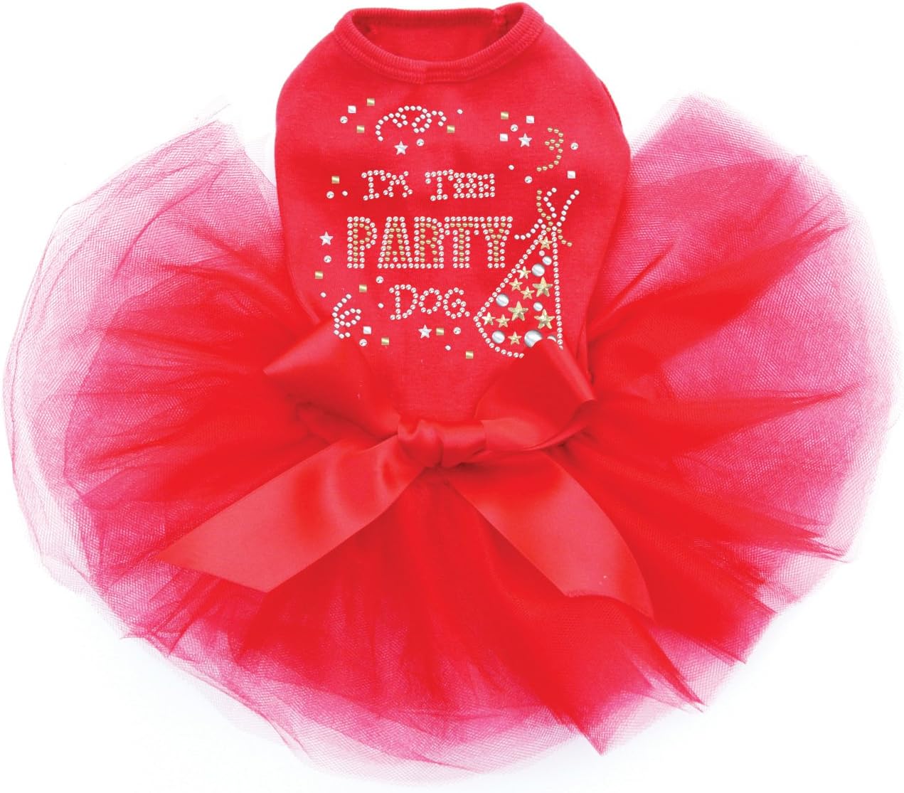 Party Dog - Dog Tutu Dress, S Red