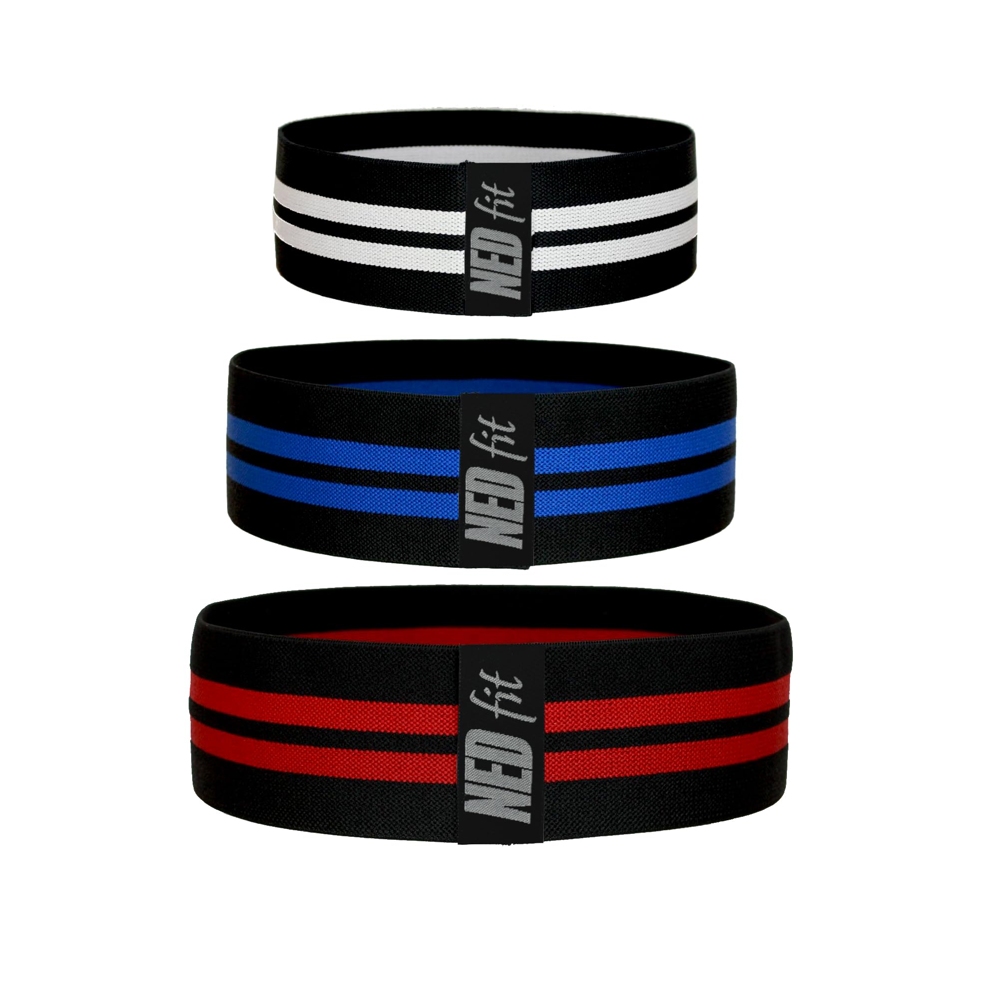 Kit 3 Faixas Elásticas Hip Mini Bands Extra Forte