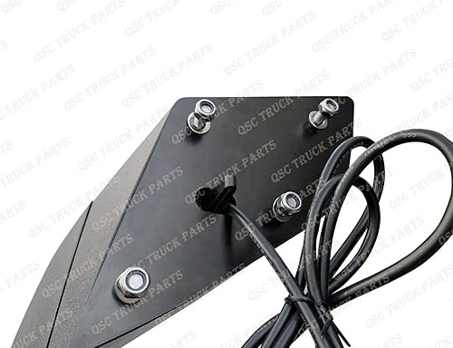 Miniatura 6 de QSC Performance - Espejo LED cromado para capó + guardabarros cromados, compatible con Volvo VNL