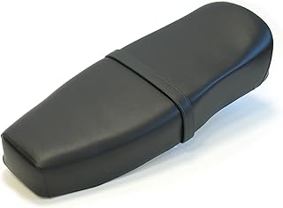 AKF Halteriemen für Sitzbank schwarz mit Ziernaht in Grün - Handarbeit