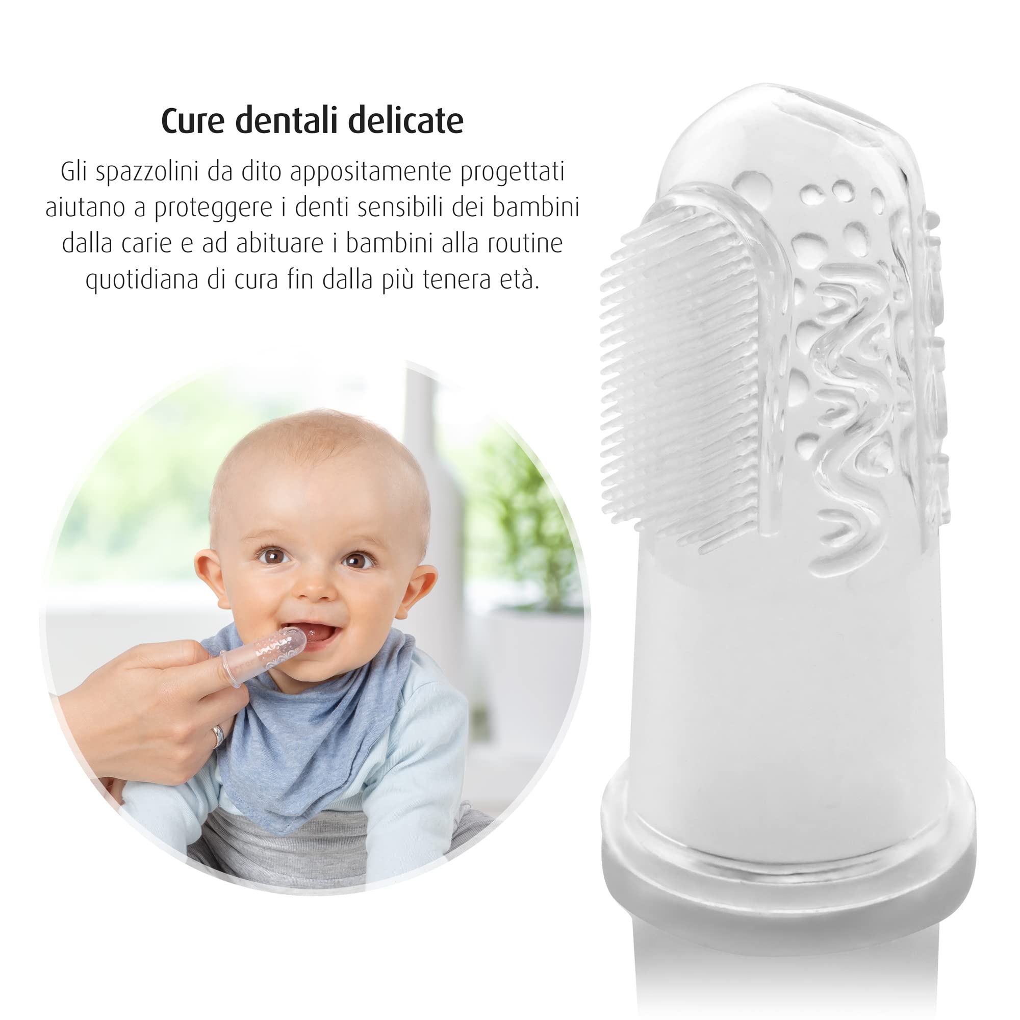reer - Spazzolino da denti in silicone - 2 pezzi.