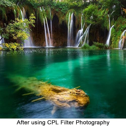 Miniatura 6 de Kit de filtro universal UV CPL FLD, filtro de protección UV, filtro polarizador circular, filtro fluorescente con tapa de lente de repuesto para