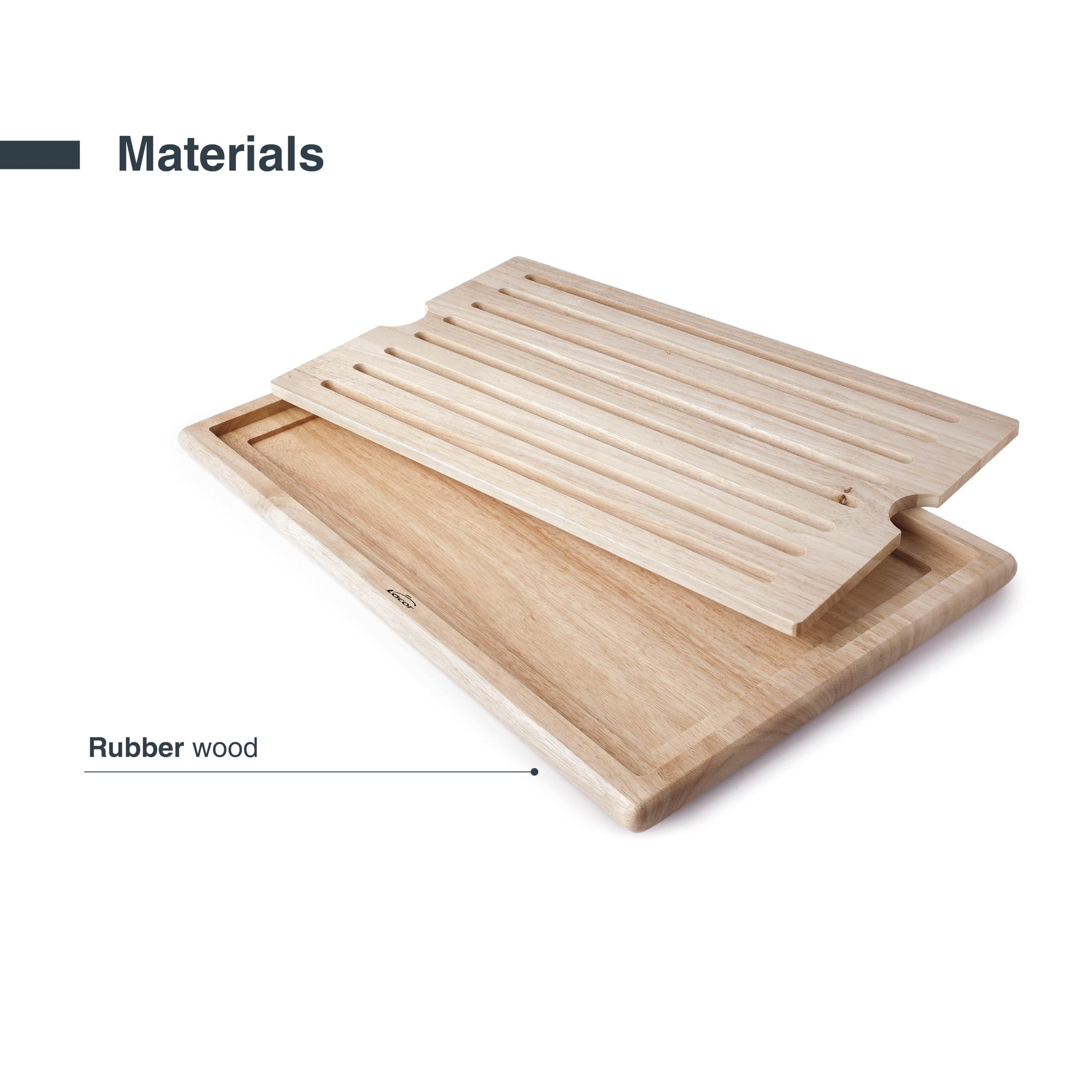 Lacor 60486 - Planche à découper de cuisine, planche à découper à pain | Ustensile professionnel durable; conçu pour un rendement optimal y nettoyage rapide et facile au lave-vaisselle