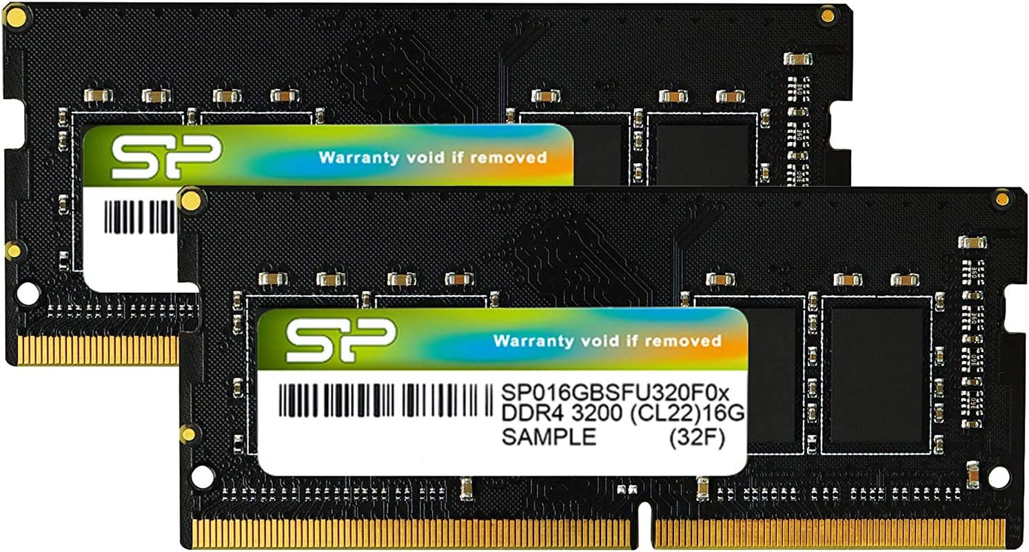 Silicon Power Laptop Memory DDR4-3200 (PC4-25600) 260Pin 1.2V CL22 SP032GBSFU320F22