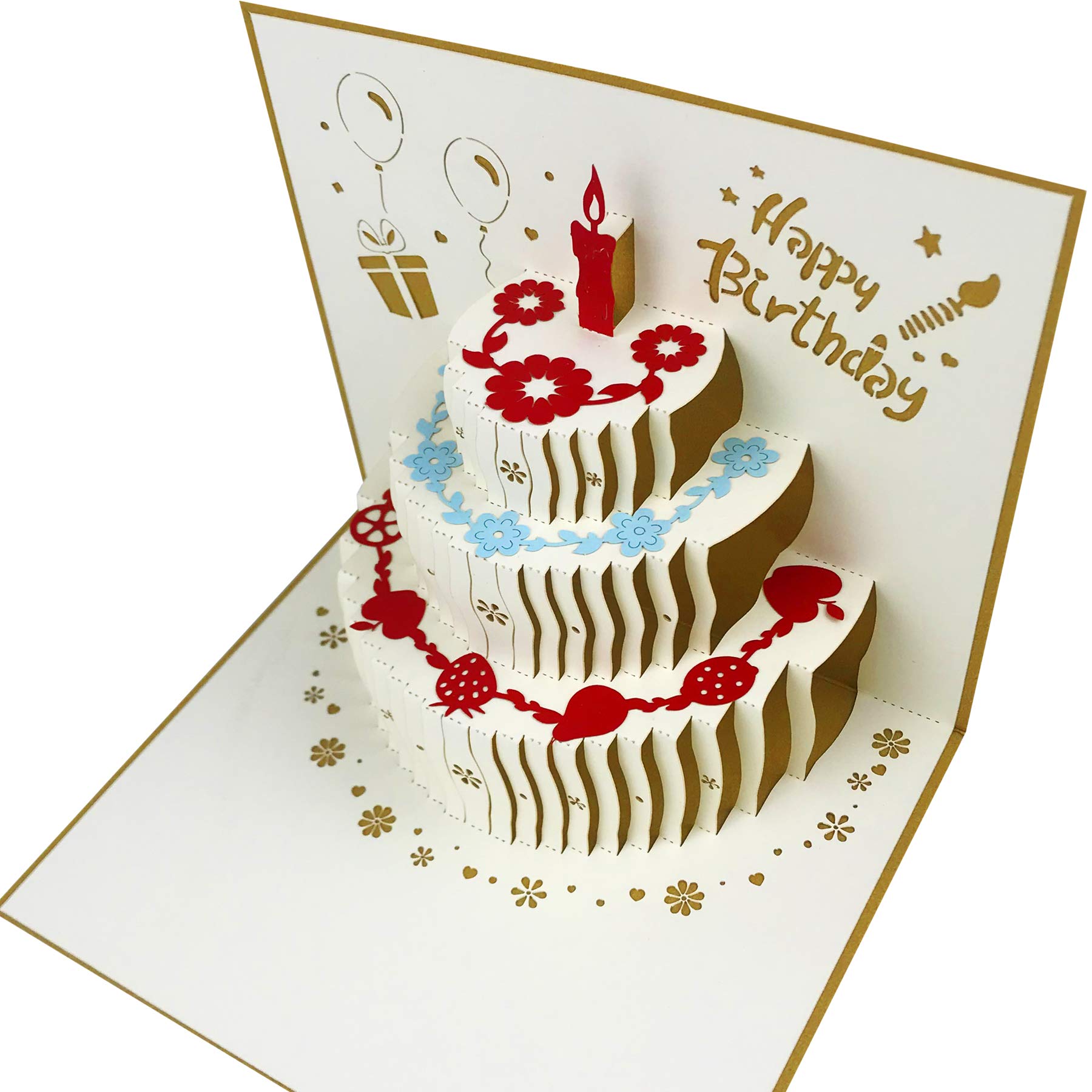 Papillon Carte Pop-up 3D Pop Up Faite à La Main - Carte D'anniversaire