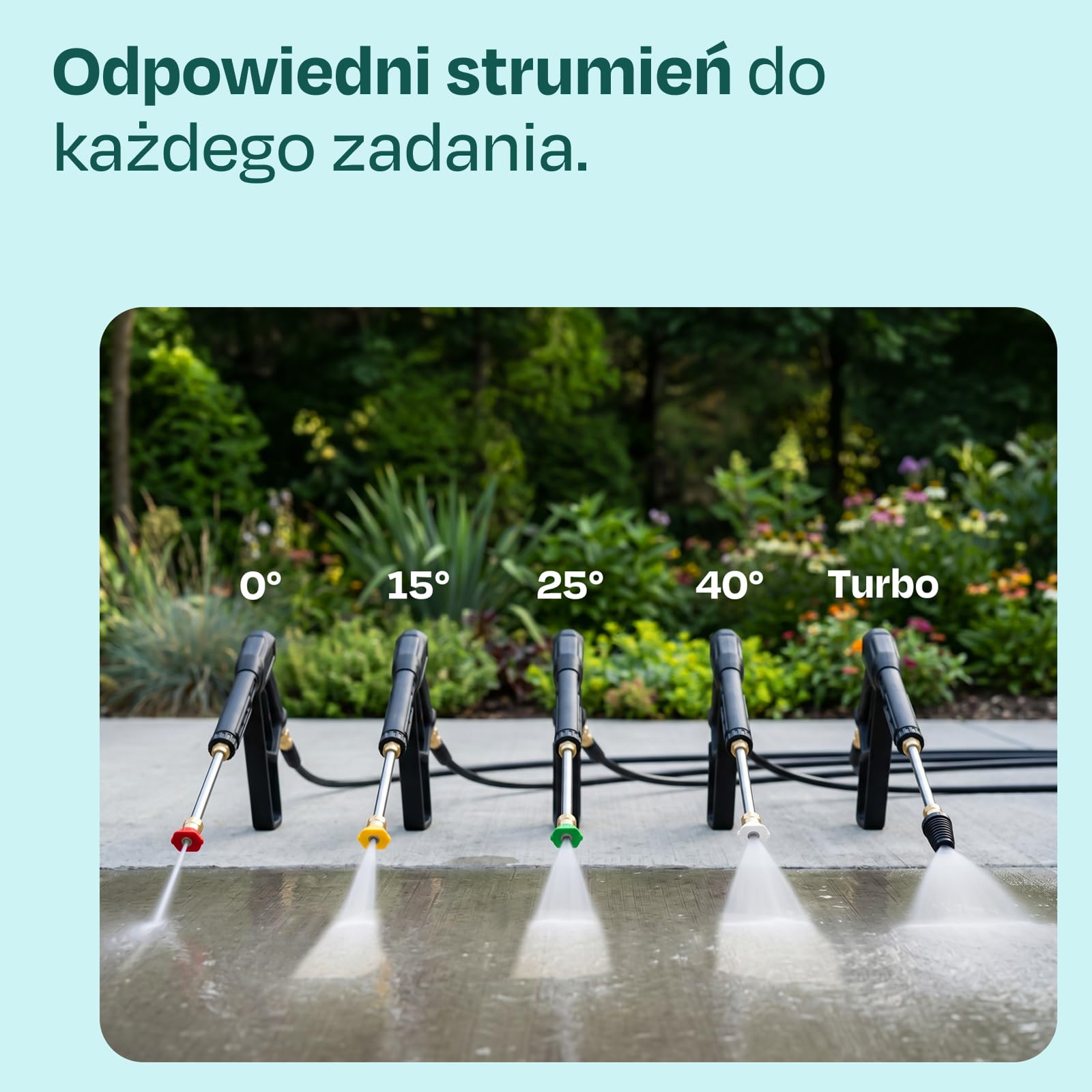 VONROC Myjka ciśnieniowa PRO V25-3 – 2500 W – 180 barów – silnik indukcyjny – wąż premium o długości 15 m – w zestawie: końcówka do czyszczenia tarasów, rozpylacz piany i 5 dysz