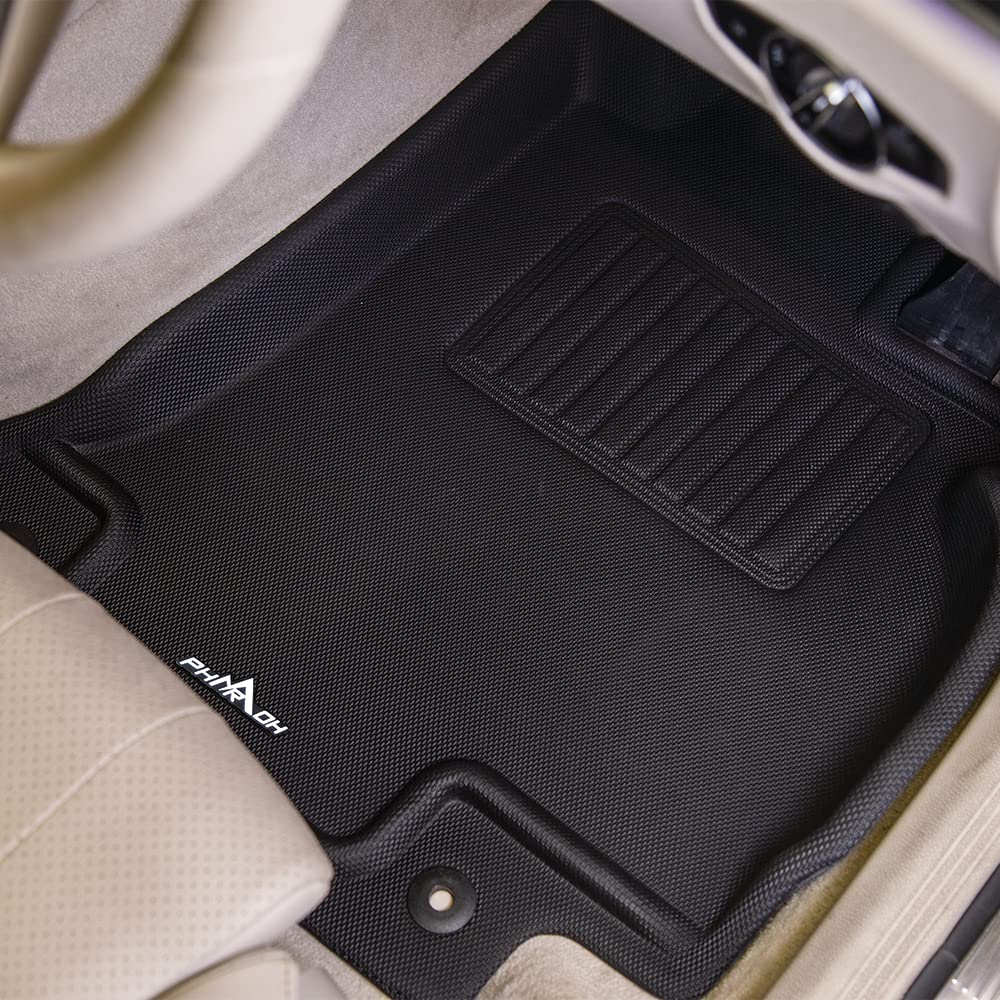 Pharaoh 3D Car Mat | Compatible for E Class W213 LWB 2020 to 2023 | Custom Fit, All-Weather, Anti-Slip, Odorless, Stylish, and Eco-Friendly Floor Protection with Dust Collection Tray - Full Set