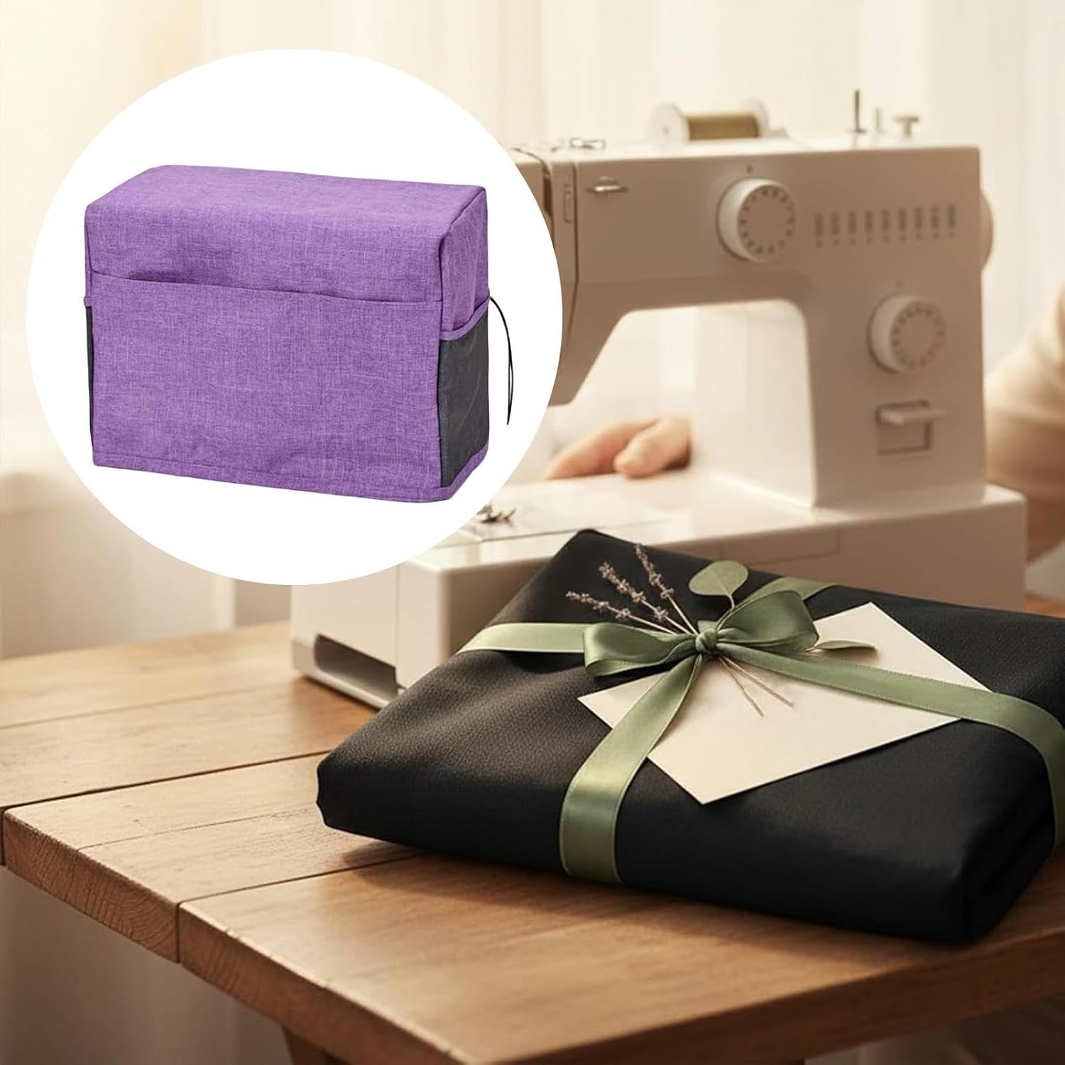 Sewing Machine Cover - Art Project Storage Organizer Case With Pockets