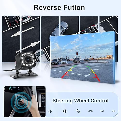 Miniatura 6 de Estéreo de coche 2G+32G para Honda Civic 2006 2007 2008 2009 2010 2011 con Carplay inalámbrico Android Auto, pantalla táctil de 10.1 pulgadas