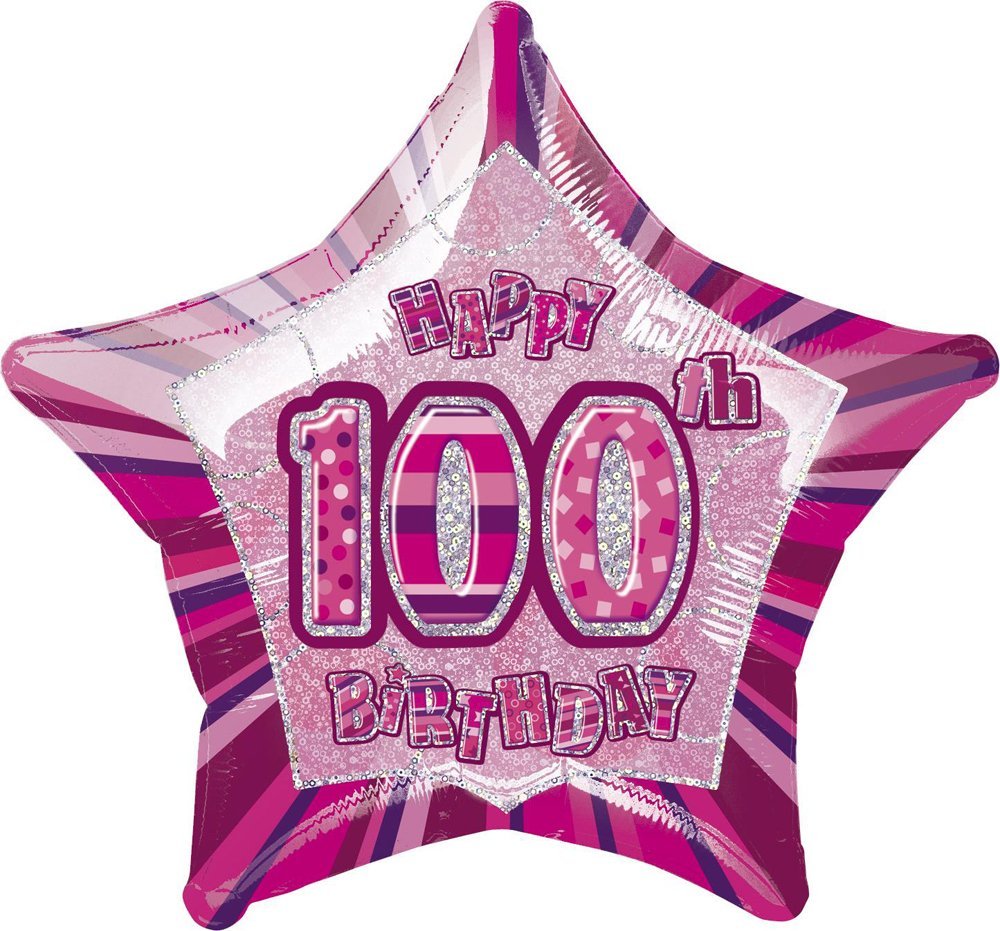 Unique Party 92068 - 9ft Foil Glitz Pink Happy 80th Birthday Banner — view 175