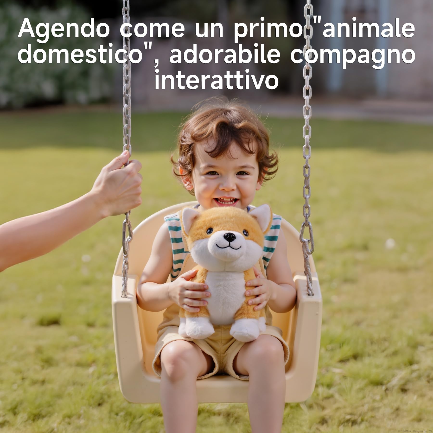 Cagnolino di Peluche Interattivo, Peluche Cane Giocattolo che Abbaia e Canta, Elettronico Cane per Bambini, Ragazzi e Ragazze