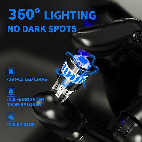 Miniatura 129 de Yorkim Bombilla LED 7440, luces rojas brillantes, bombillas LED T20, 7443 LED, 7441 LED, W21W LED, 7444 bombillas, para luz de marcha atrás/de Rojo