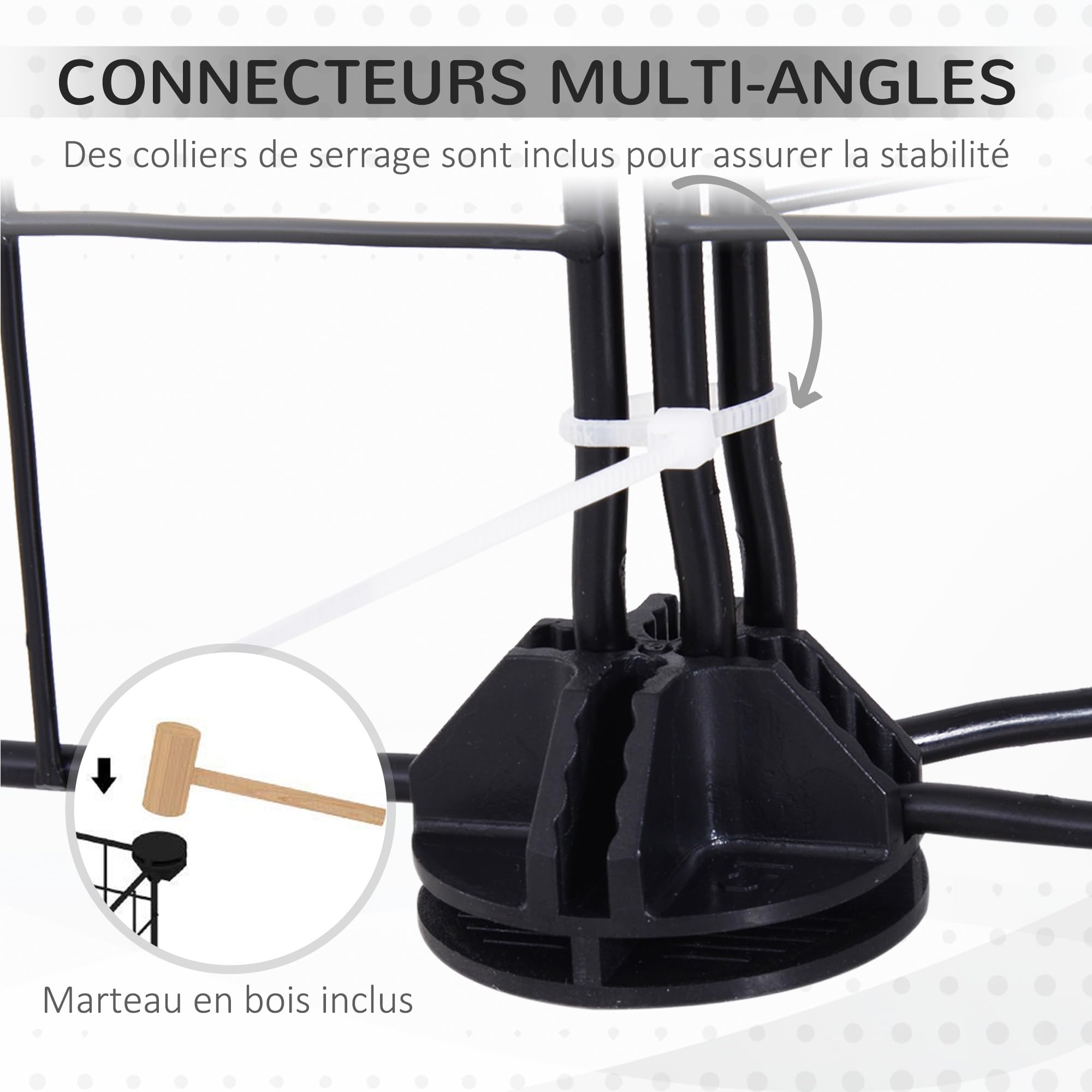 PawHut Enclos pour Petits Animaux Parc pour Lapins, cochons d'Inde et rongeurs clôture pour Animaux domestiques modulable, Noir