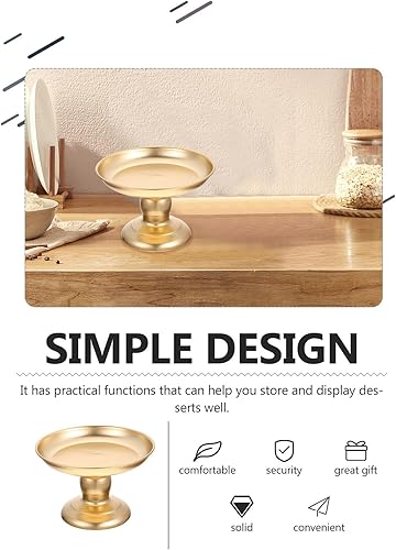 Miniatura 5 de Hemoton Bocadillos de metal frutero decorativo con pies para servir cuencos de postre, soporte de almacenamiento de aperitivos para cocina, centro