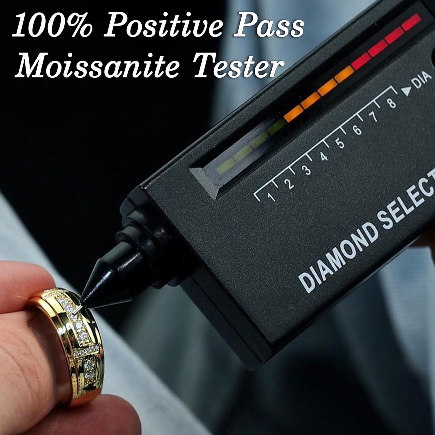 Moissanite Mens Wedding Band D Color VVS1 925 Sterling Silver Ring Promise Rings For Him Round Cut Engagement Eternity Size 5-17 - Image 6