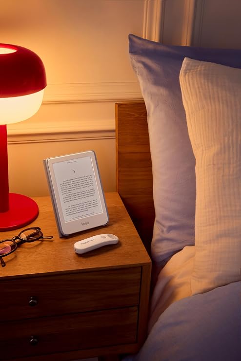Kobo Remote, Page Turner for Kobo eReaders, Black | Hands-Free Reading, Ergonomic, Bluetooth Connection, Simple Click Page Turns