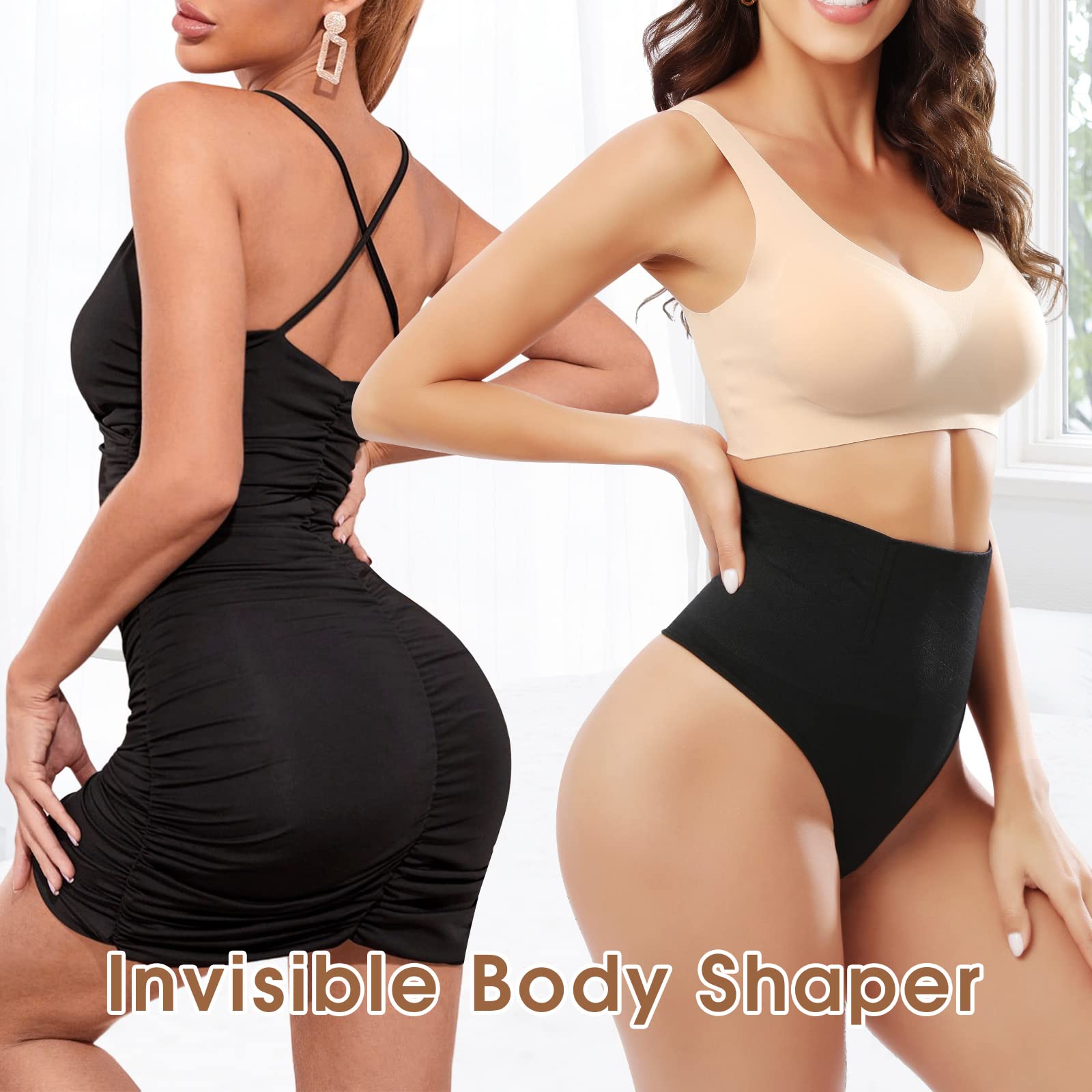 Tuopuda Perizoma Contenitivo Modellante Donna Mutande Contenitive Intimo Slip Pancera Guaina Contenitiva Vita Alta Thong Tanga Shapewear Dimagrante Pancia Piatta