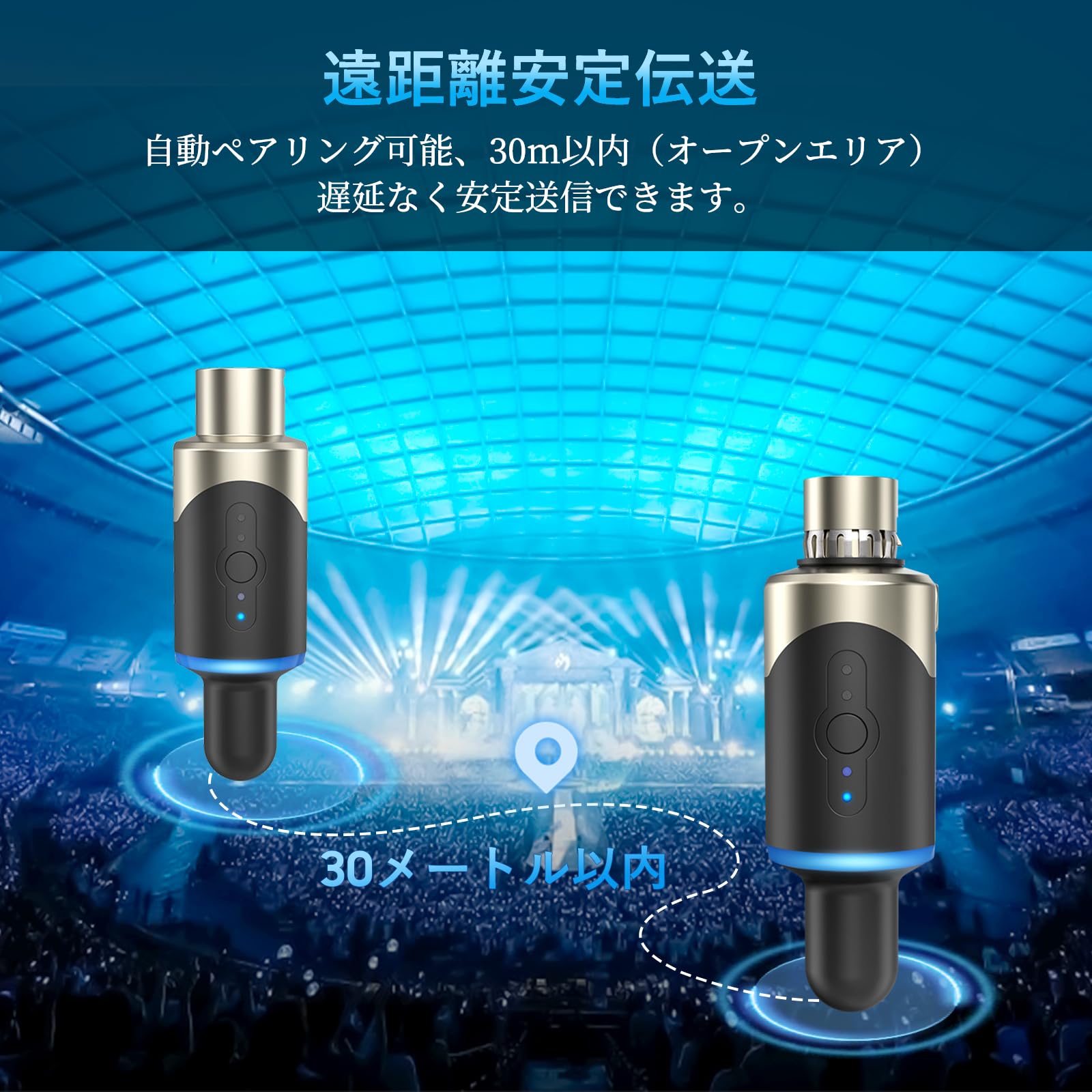 Amazon.co.jp: XIAOKOA ワイヤレスマイクシステム 6.35mm変換