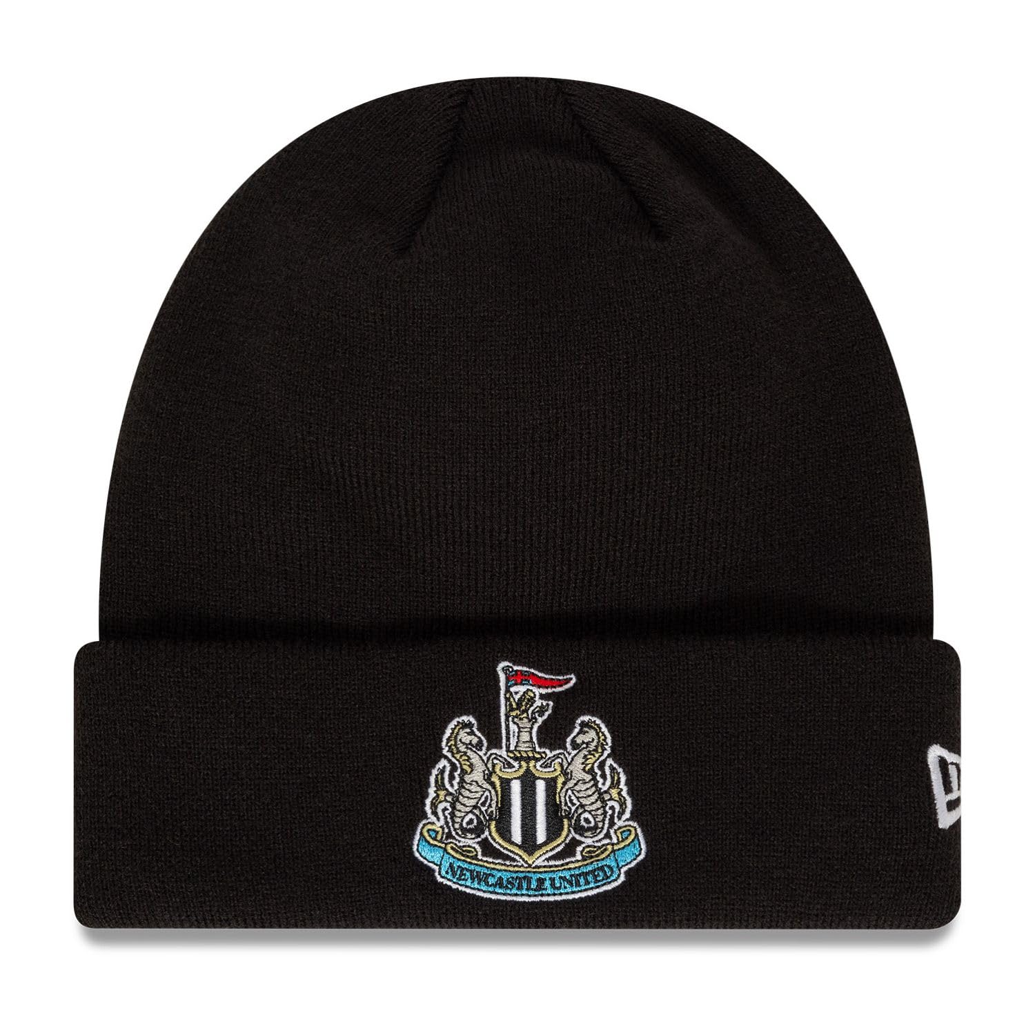 New Era Adult's Knit Beanie Hat New Castle United FC Black