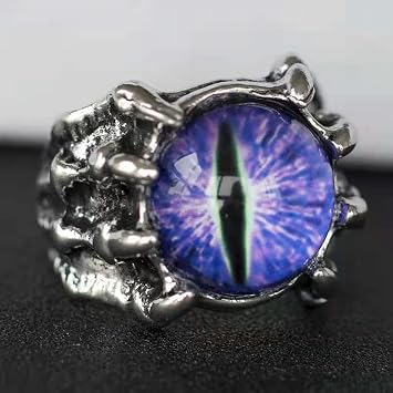 Retro Jewelry Rings Gothic Rings Unisex Punk Rock Hip Hop Adjustable Gift Jewelry Evil Eye