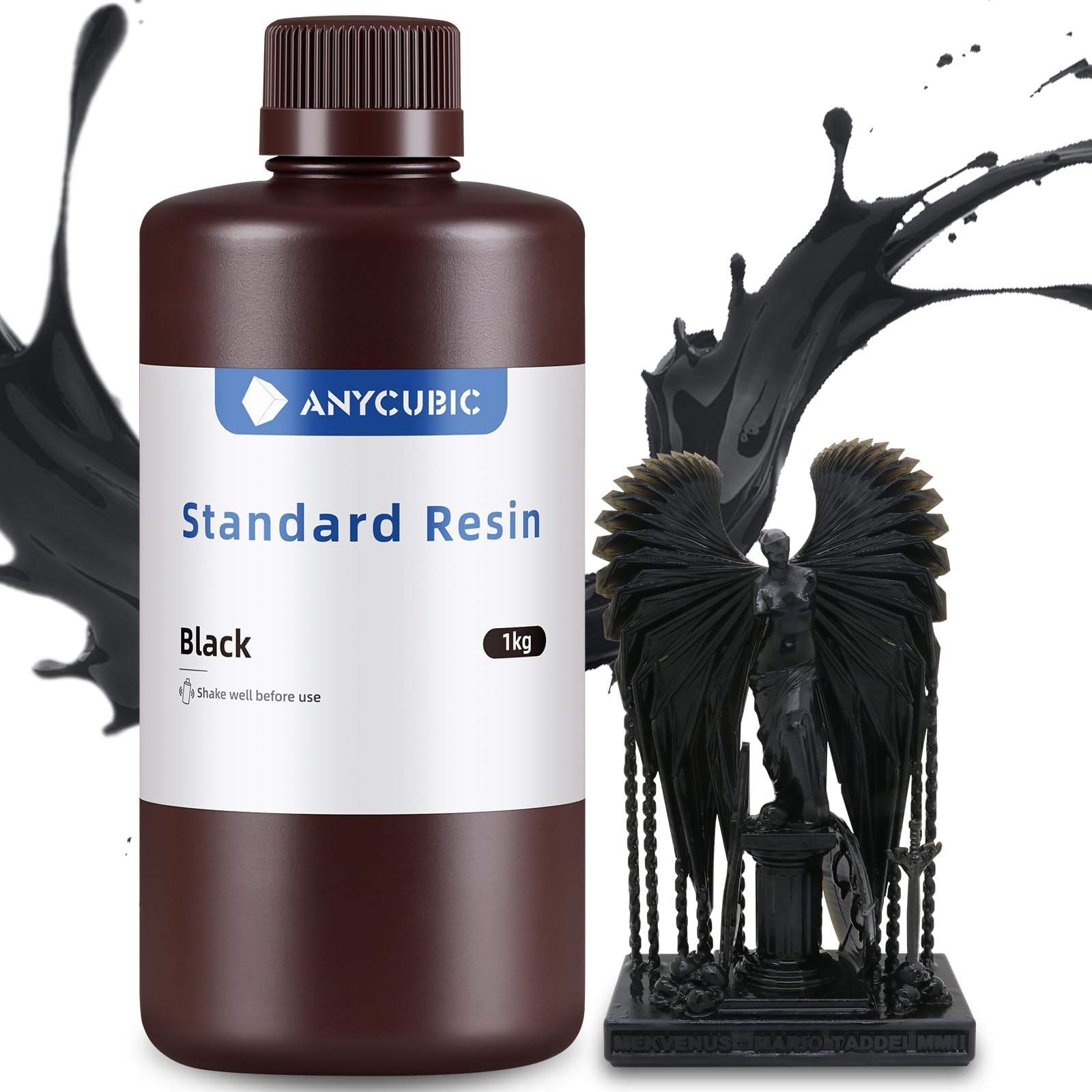 LCD UV 405nm Rapid Resin for 3D Printer-500ml/ 500g-Bottle Random Black 1L POT063