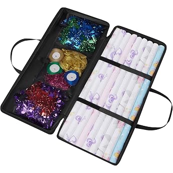 Dokon storage bag for wrapping paper, waterproof, heavy duty, tear-resistant, 600D Oxford fabric, Christmas wrapping paper, w