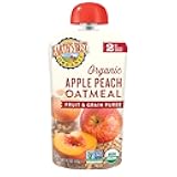 Earths Best Baby Puree Apple Peach Or, 4.2 oz