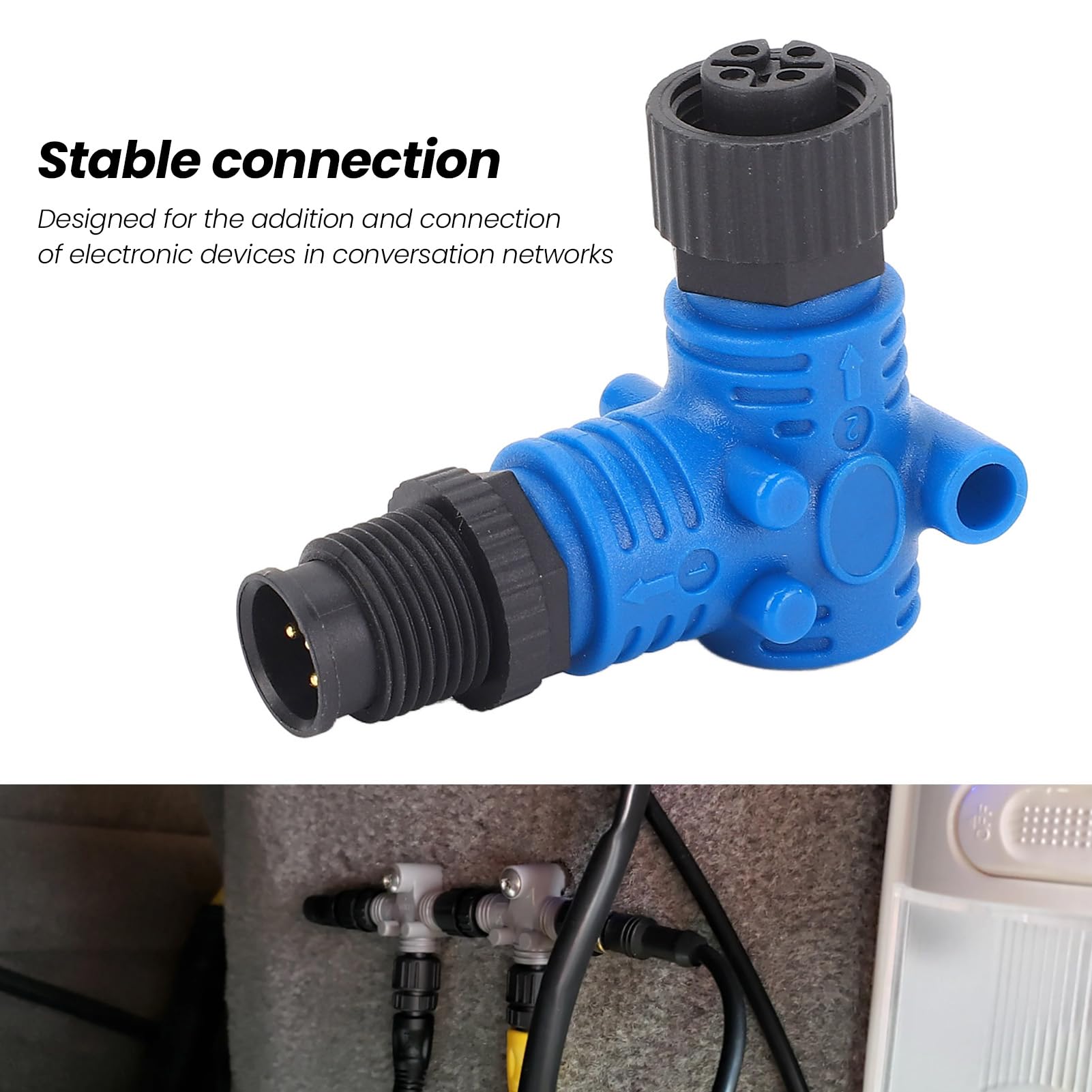 per Connettore NMEA2000 a 90 ° M12 PIN IP67 Connettore a Gomito a 90 Gradi per Reti Lowrance