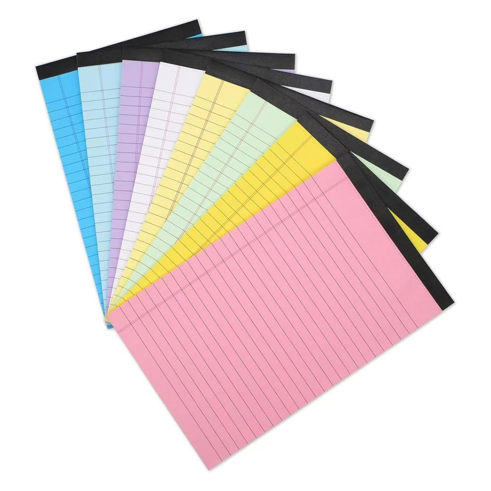 8 Stück Taschen Notizblöcke, buntes Notizbuch, linierter Papierblock, Notizblock zum Abreißen, Notizblöcke