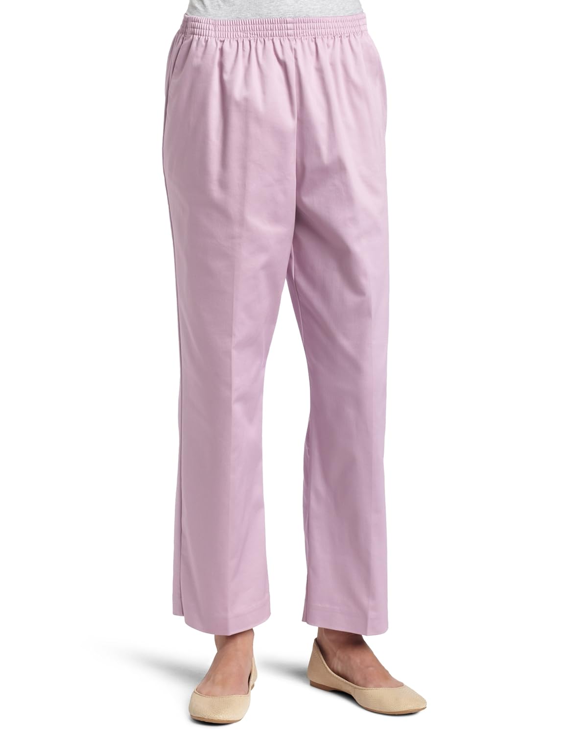 Alfred Dunner Womens Proportioned Short Pant Mauve