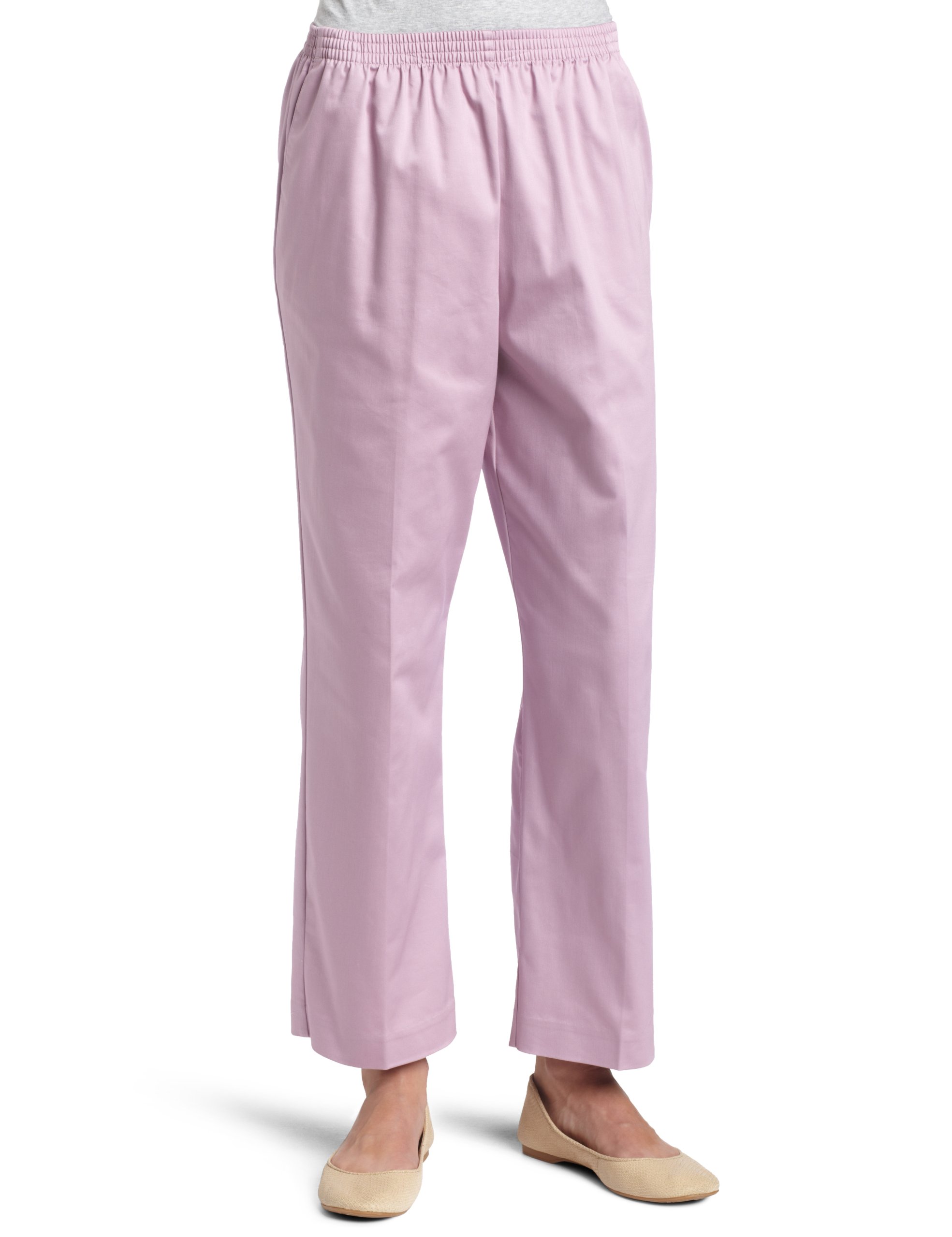 Alfred Dunner Womens Proportioned Short Pant Mauve